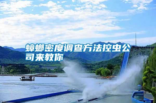 蟑螂密度調(diào)查方法控蟲(chóng)公司來(lái)教你