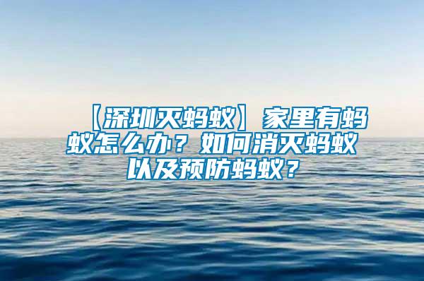 【深圳滅螞蟻】家里有螞蟻怎么辦?如何消滅螞蟻以及預防螞蟻?