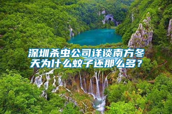 深圳殺蟲公司詳談南方冬天為什么蚊子還那么多？