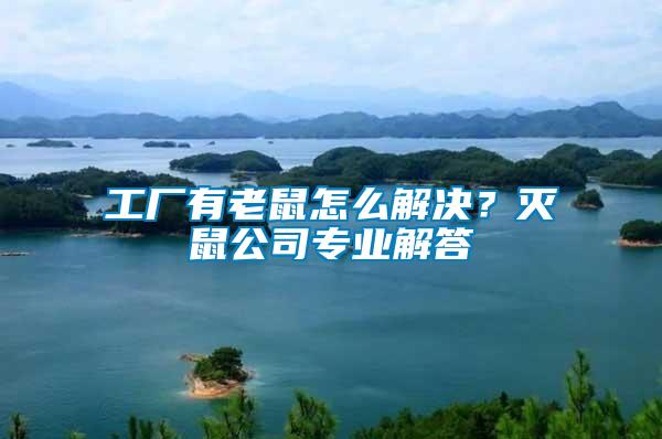 工廠有老鼠怎么解決?滅鼠公司專業解答