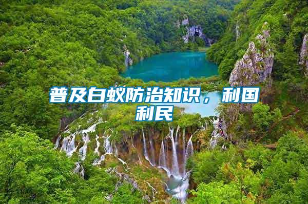 普及白蟻防治知識(shí),利國(guó)利民