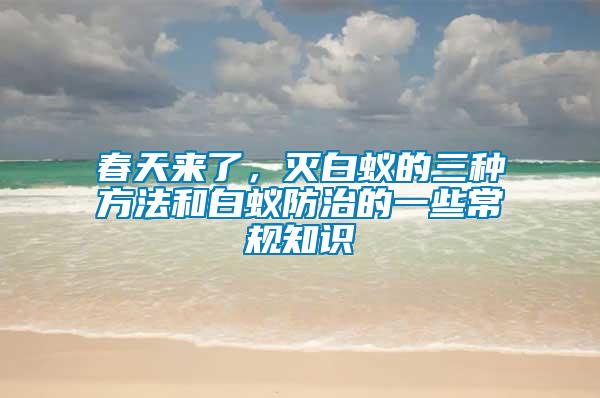 春天來了，滅白蟻的三種方法和白蟻防治的一些常規知識