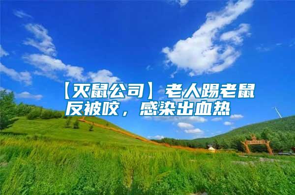 【滅鼠公司】老人踢老鼠反被咬,感染出血熱