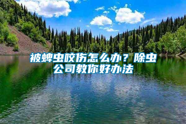 被蜱蟲咬傷怎么辦?除蟲公司教你好辦法