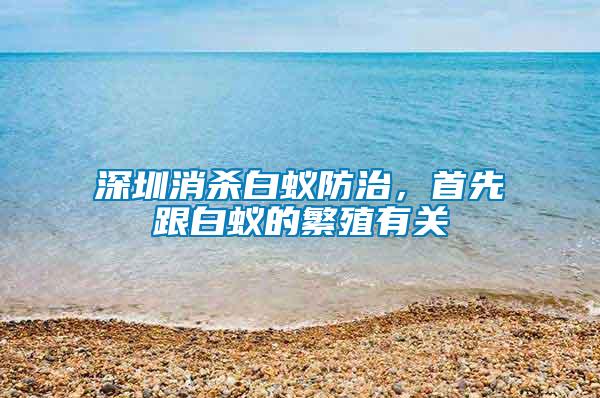 深圳消殺白蟻防治,首先跟白蟻的繁殖有關