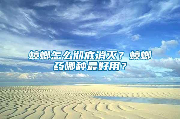 蟑螂怎么徹底消滅?蟑螂藥哪種最好用?