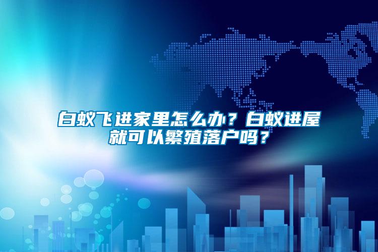 白蟻飛進(jìn)家里怎么辦?白蟻進(jìn)屋就可以繁殖落戶嗎?