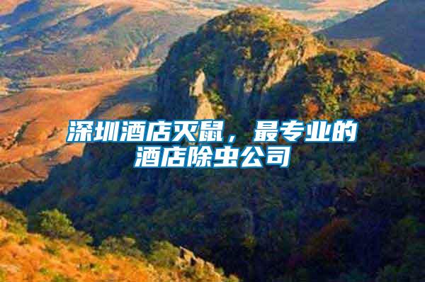 深圳酒店滅鼠，最專業的酒店除蟲公司