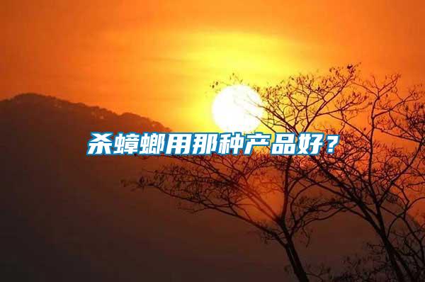 殺蟑螂用那種產(chǎn)品好?