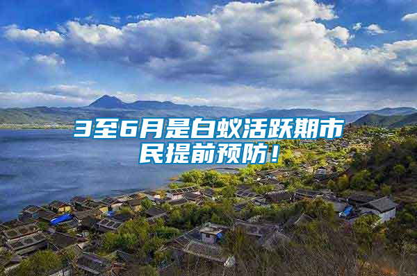 3至6月是白蟻活躍期市民提前預(yù)防!