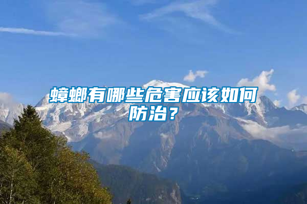 蟑螂有哪些危害應該如何防治？