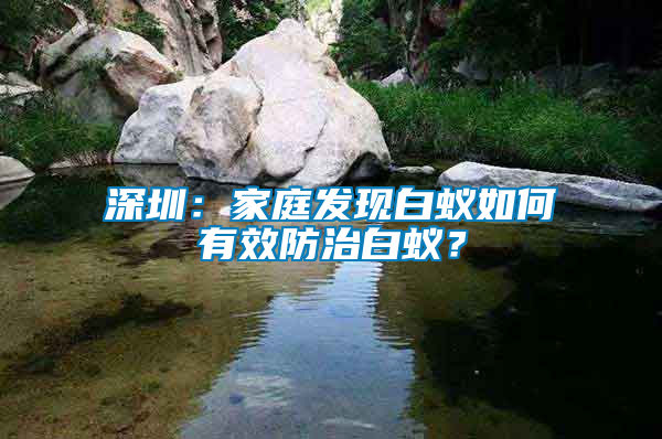 深圳:家庭發(fā)現(xiàn)白蟻如何有效防治白蟻?