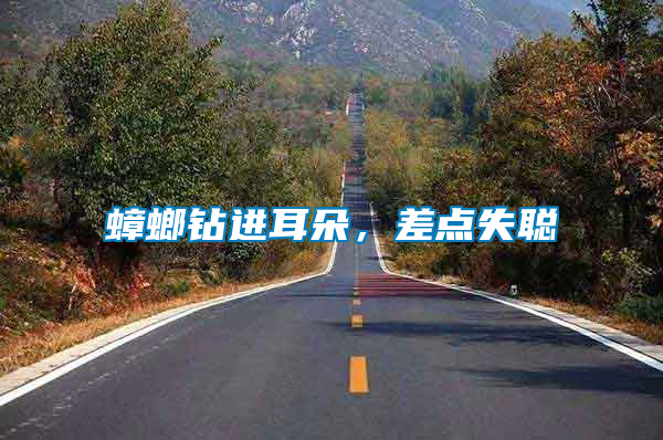 蟑螂鉆進耳朵，差點失聰